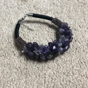 Purple stone bracelet